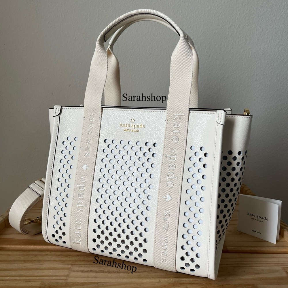 ♠️Kate Spade Kip Perforated Leather Small Tote
